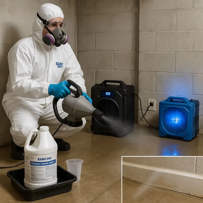 Sanitization and Odor Removal process in Paramount, CA